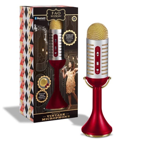 fao-schwarz-portable-audio-video-fao-schwartz-bluetooth-vintage-microphone-nwt-color-gold-red-size-o-1