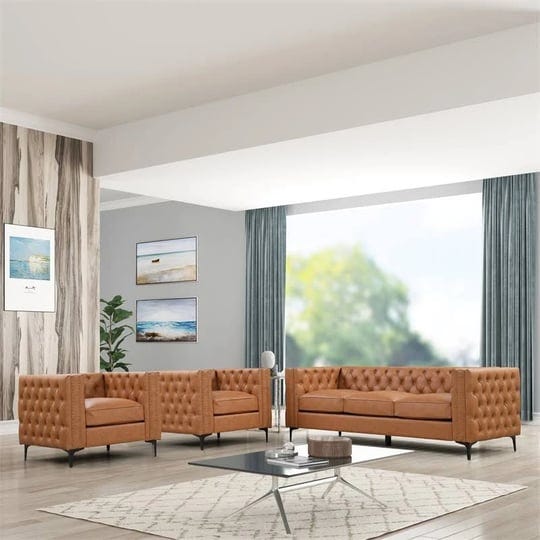 rnfurnishings3-pc-leathergel-living-room-furniture-sofa2chairs-set-saddle-brown-rn51086-s2c-1