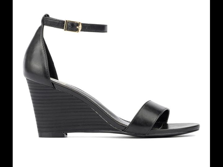 womens-new-york-and-company-sharona-wedge-sandals-in-black-size-8-1