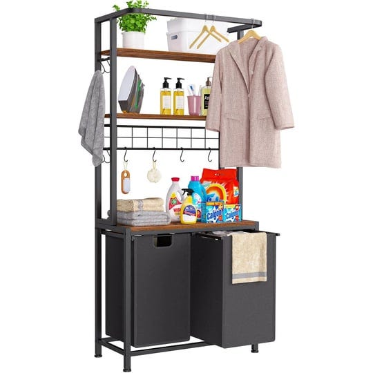 snughome-3-tier-laundry-hamper-with-shelf-and-hanging-bar-tall-laundry-basket-sorter-with-storage-ra-1