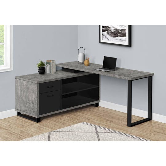 monarch-specialties-72-computer-desk-black-executive-corner-grey-concrete-1