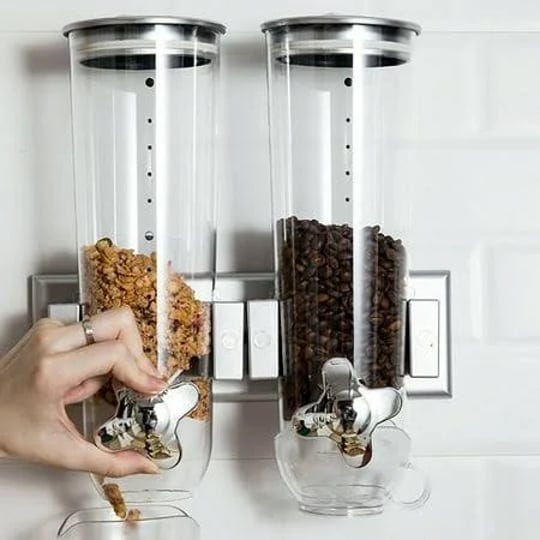 double-cereal-dispenser-coffee-bean-dry-food-storage-container-silver-wall-mount-size-29-1