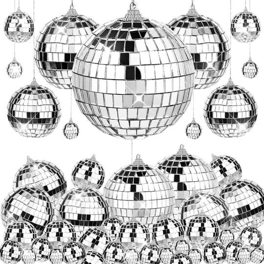 pinkxhy-66-pcs-mirror-disco-ball-for-party-3-94-3-15-2-36-2-1-18-inches-silver-hanging-disco-ball-re-1