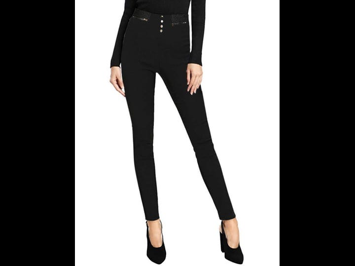 hybrid-company-women-super-comfy-stretch-pull-on-pants-womens-size-large-black-1