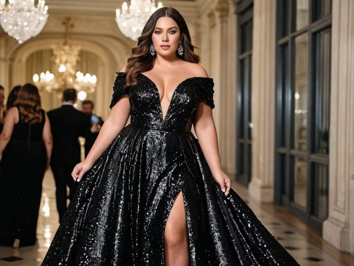 Plus-Size-Black-Glitter-Dress-4