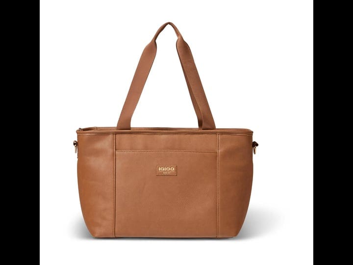 igloo-luxe-insulated-cooler-tote-cognac-1