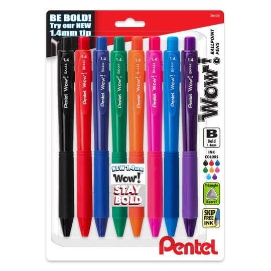 pentel-wow-extra-bold-retractable-pens-8-color-set-1