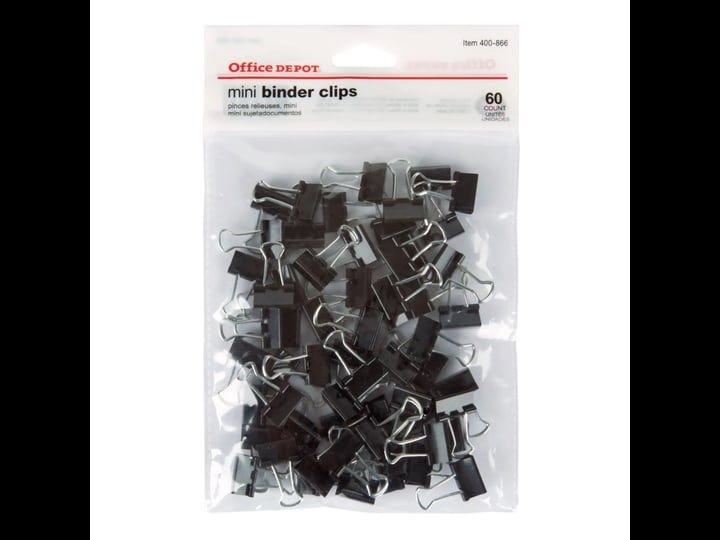 office-depot-brand-binder-clips-mini-9-16-wide-1-4-capacity-black-pack-of-61