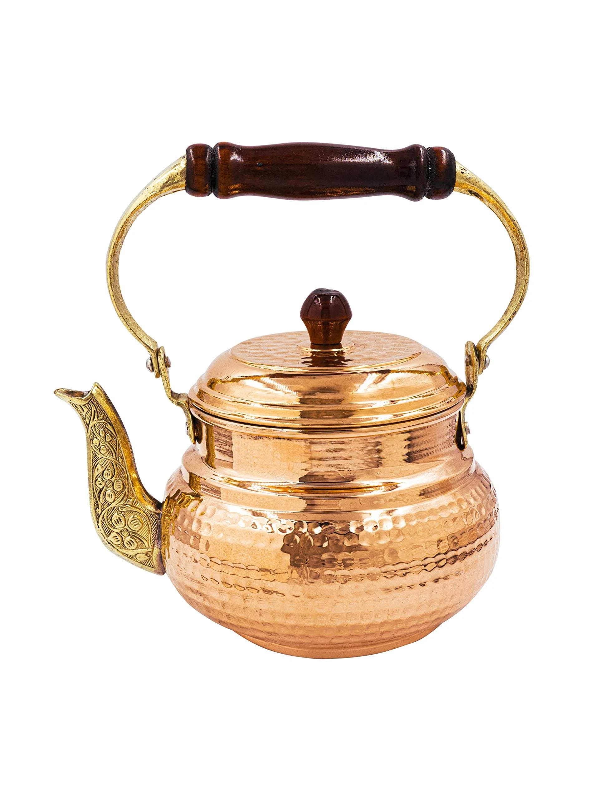 Handmade Copper Teapot: Perfect for Brewing Tea and Coffee | Image