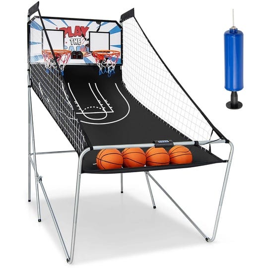 costway-dual-led-electronic-shot-basketball-arcade-game-with-8-game-modes-4-balls-foldable-1