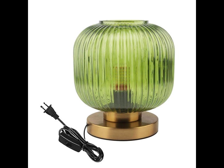 auwieou-green-glass-table-lamp-mid-century-modern-table-lamp-ribbed-glass-shade-gold-desk-lamp-night-1