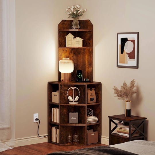 6-tier-corner-bookshelf-wooden-display-bookcase-with-storage-cabinet-in-brown-1