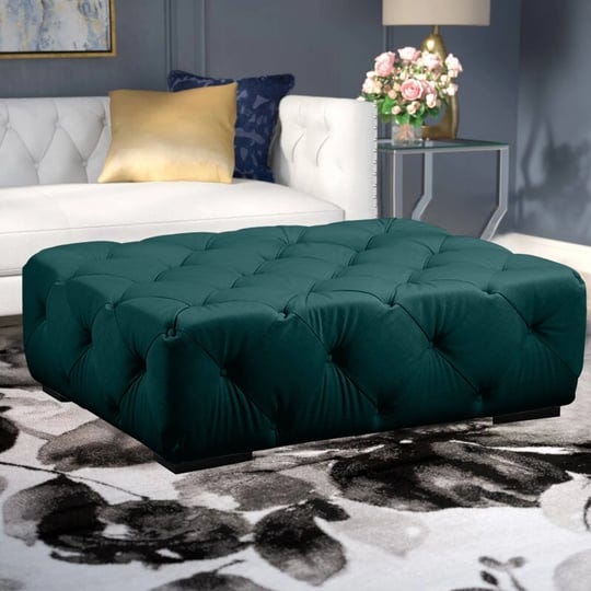 american-home-classic-jasper-17-rectangular-velvet-ottoman-in-green-1