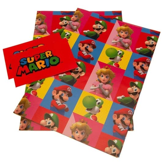 super-mario-characters-gift-wrap-pack-of-4-size-one-size-1