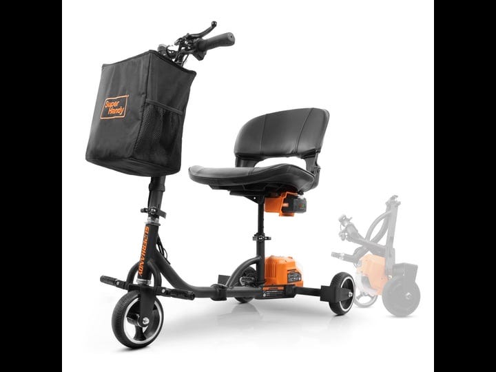 superhandy-mobility-scooter-3-wheel-folding-lightweight-long-range-48v-2ah-battery-system-1