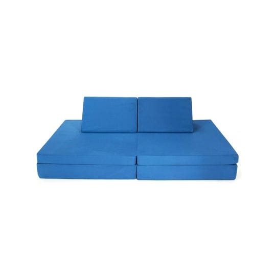 4-piece-convertible-kids-couch-set-with-2-folding-mats-blue-costway-1