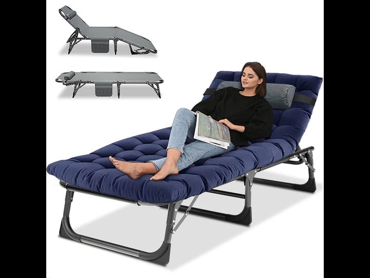 lilypelle-camping-cot-adjustable-4-position-adults-reclining-folding-chaise-with-pillow-outdoor-port-1