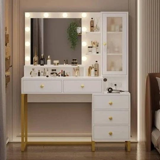 large-vanity-table-with-charging-station-makeup-table-with-mirror-and-10-led-light-bulbs-elegant-gol-1