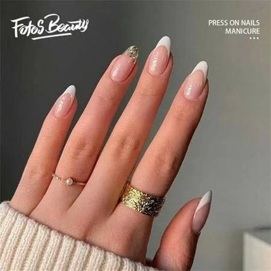 fofosbeauty-24-pcs-almond-press-on-nails-tips-medium-fake-nails-designs-sunshine-white-1