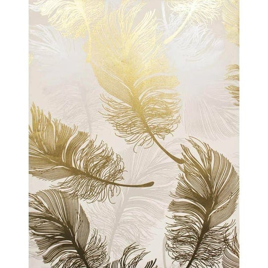 clemente-gold-foil-feather-gold-wallpaper-sample-1