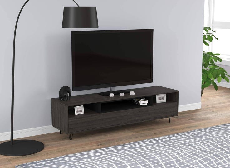 safdie-co-tv-stand-with-2-drawers-grey-wood-1