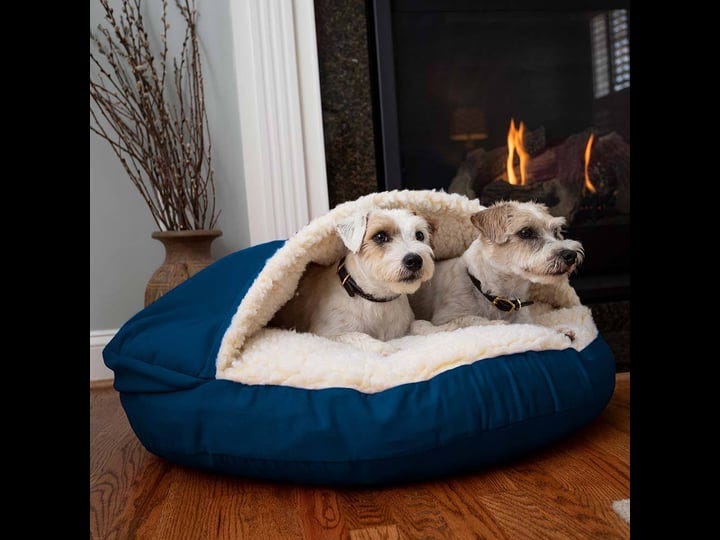 snoozer-luxury-microsuede-cozy-cave-pet-bed-extra-large-sapphire-1