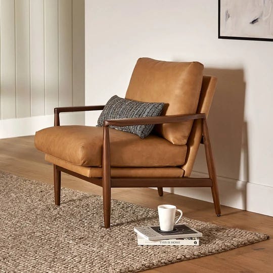 brown-leather-lounge-chair-walnut-frame-removable-cushions-mid-century-modern-design-article-bavel-m-1