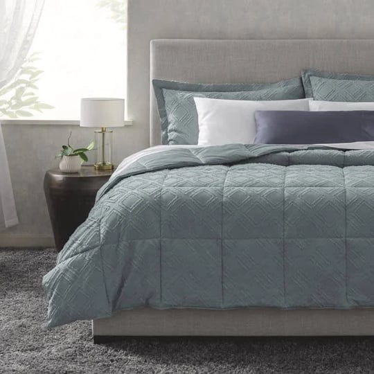 sleep-number-classic-down-alternative-comforter-set-slate-blue-diamond-texture-king-1