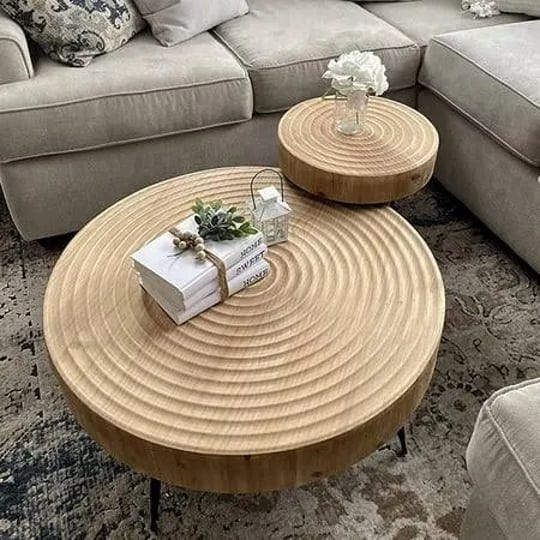 2-piece-farmhouse-wooden-coffee-table-setboho-coffee-tableliving-room-round-coffee-table-setnesting--1