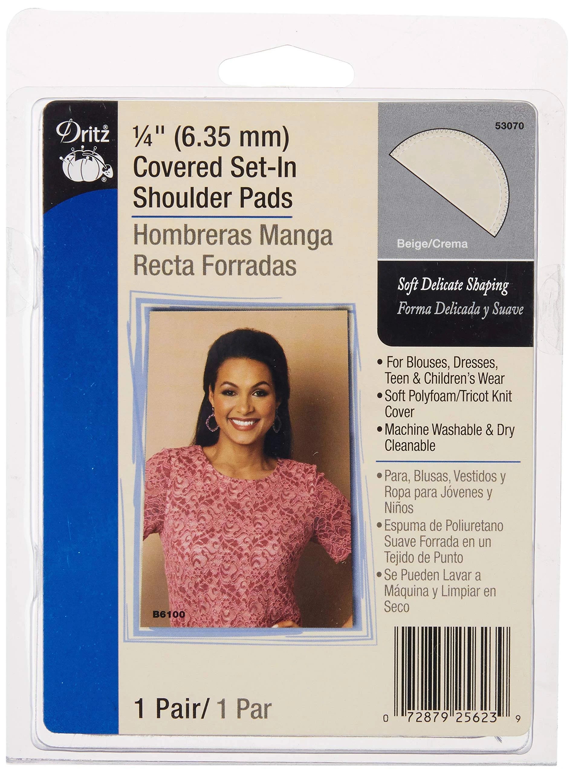 Dritz Beige 1/4in Shoulder Pad Cover Set-In | Image