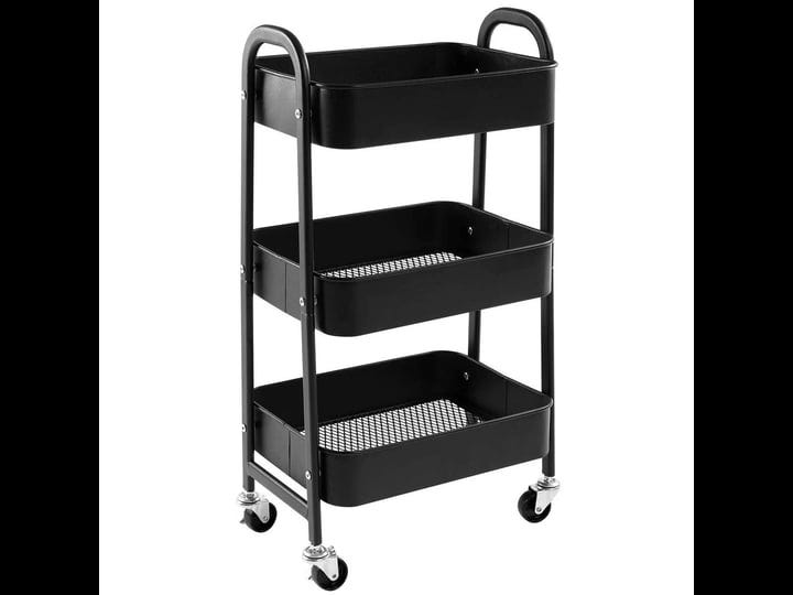 agtek-makeup-cart-movable-rolling-organizer-cart-black-3-tier-metal-utility-cart-1