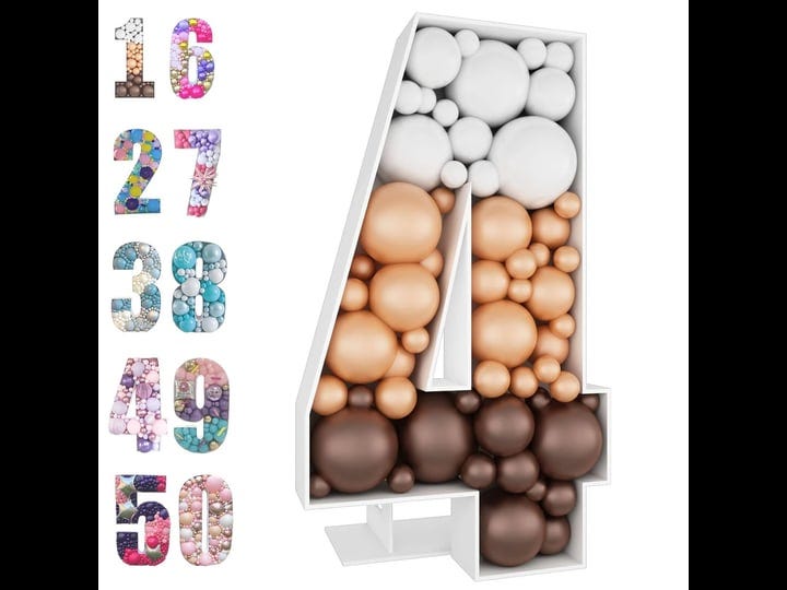 joybox-design-4ft-mosaic-balloon-frame-number-4-light-up-marquee-pre-cut-kit-number-cut-out-extra-la-1