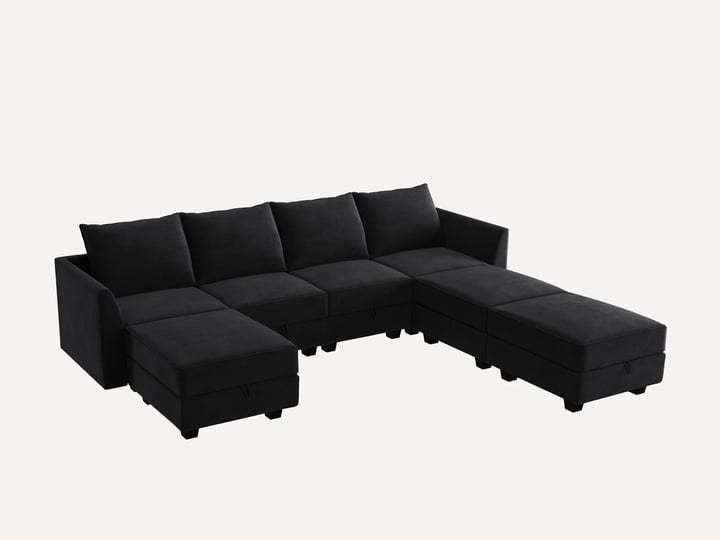 honbay-modular-couch-u-shaped-sofa-couch-with-storage-ottomans-black-1