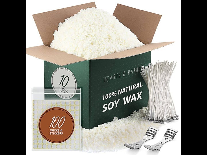 hearth-harbor-soy-candle-wax-for-candle-making-10-lb-bag-premium-natural-soy-wax-flakes-100-cotton-c-1