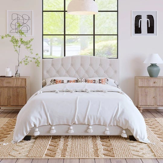 clihome-upholstered-platform-bed-low-profile-queen-contemporary-bed-polyester-in-off-white-wm-wf1916-1