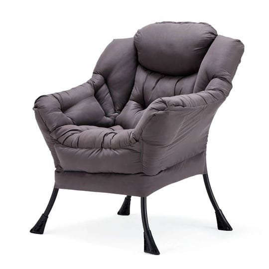 jomeed-modern-plush-fabric-lazy-accent-chair-with-armrests-and-side-pocket-grey-1