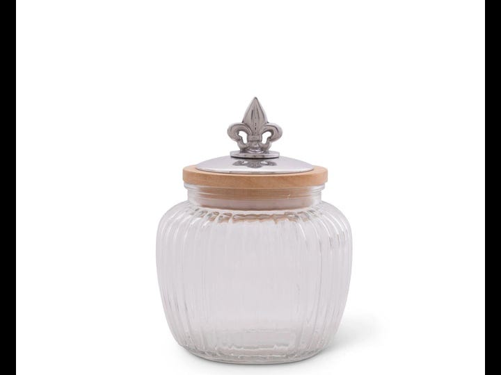 arthur-court-fleur-de-lis-glass-canister-med-40-oz-1