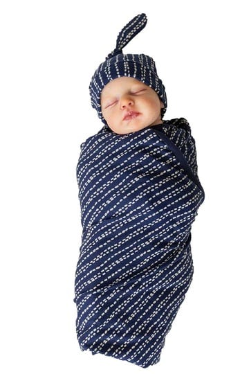 baby-be-mine-newborn-baby-swaddle-blanket-with-matching-knotted-hat-or-headband-luna-1