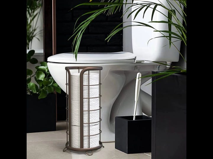 brookstone-bronze-toilet-paper-holder-freestanding-bathroom-tissue-organizer-minimalistic-storage-so-1
