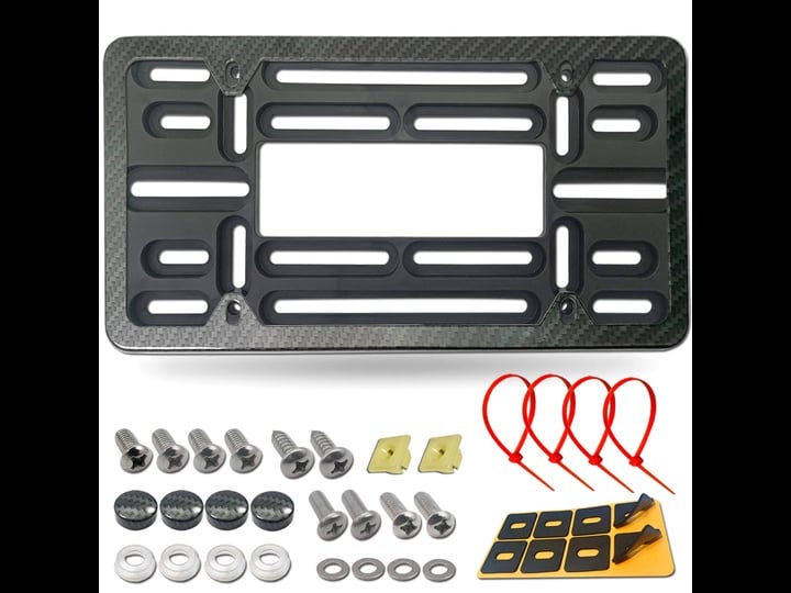 front-license-plate-mounting-kit-universal-front-bumper-license-plate-bracket-holder-carbon-fiber-ca-1