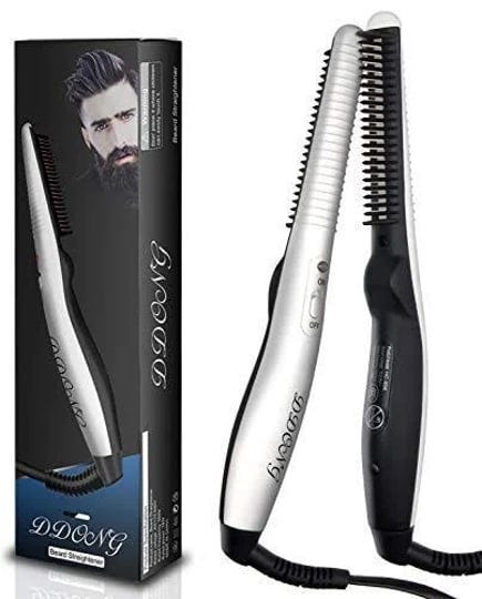 ddong-beard-straightener-combhot-combquick-electric-heated-brush-beard-styler-for-men-travel-portabl-1