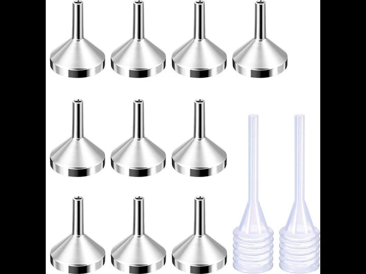 tecunite-10-pack-small-metal-funnels-with-2-pack-mini-pipette-for-filling-small-mini-bottles-or-cont-1