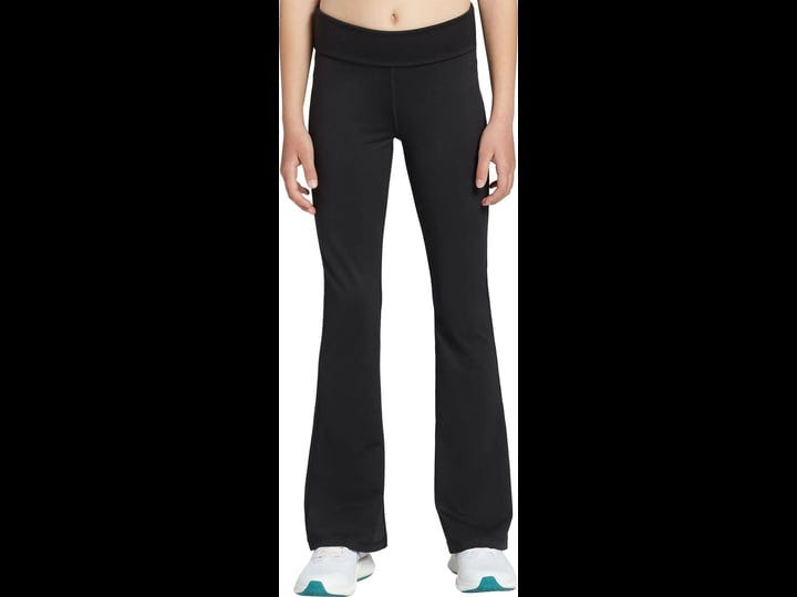 dsg-girls-momentum-foldover-waist-flare-leggings-xs-pure-black-1