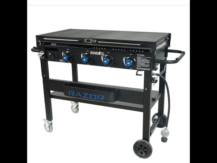 razor-4-burner-griddle-grill-with-foldable-shelves-1