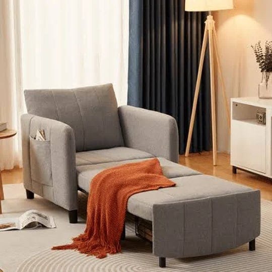 zzwhom-sleeper-chair-extra-long-convertible-chair-bed-4-in-1-pull-out-chair-single-sofa-bed-gray-1