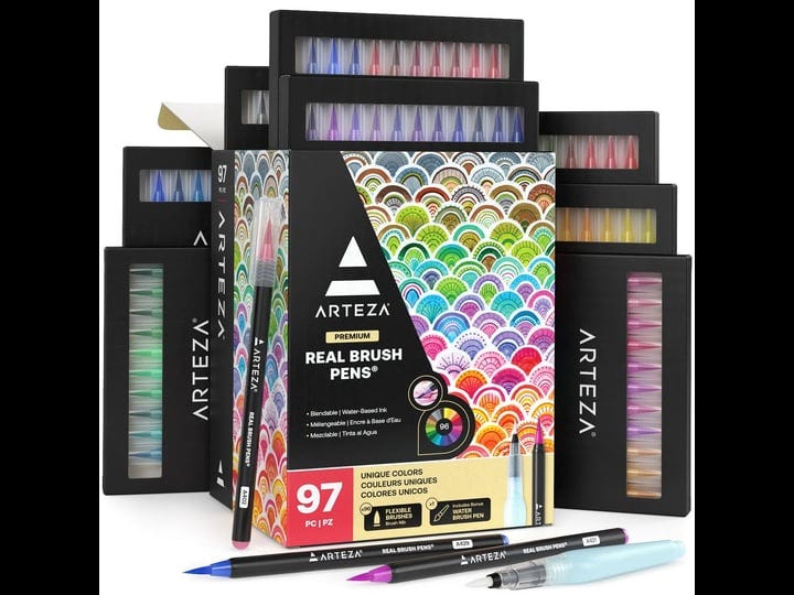 arteza-real-brush-pens-96-paint-markers-with-flexible-tips-professional-watercolor-1