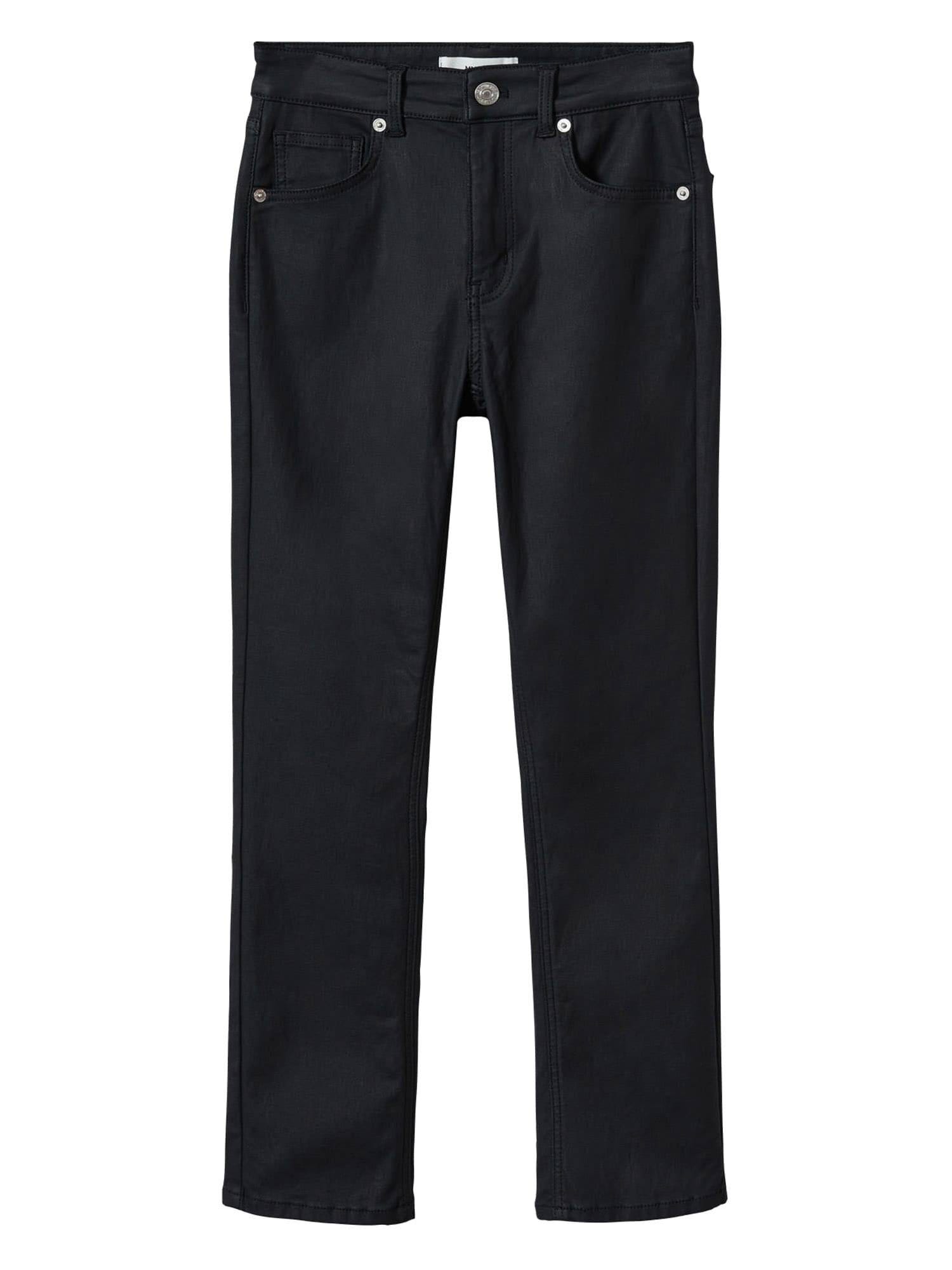 Black Mid Rise Jeans for Women by Mango | Image