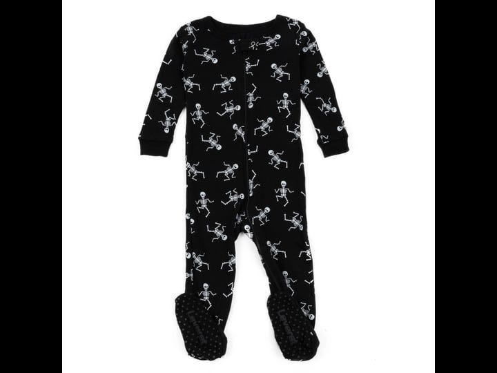 leveret-kids-footed-skeleton-pajamas-skeleton-black-3-years-1