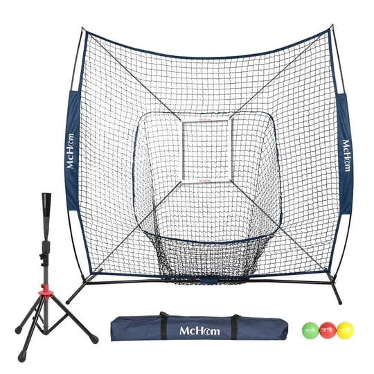 mchom-7-x-7-baseball-softball-practice-net-set-with-travel-tee-3-weighted-balls-strike-zone-for-hitt-1