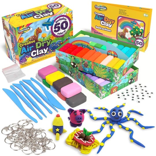 creative-kids-air-dry-clay-modeling-crafts-kit-super-light-nontoxic-50-vibrant-colors-6-clay-tools-s-1